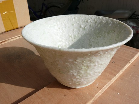 porcelain bowl with glass